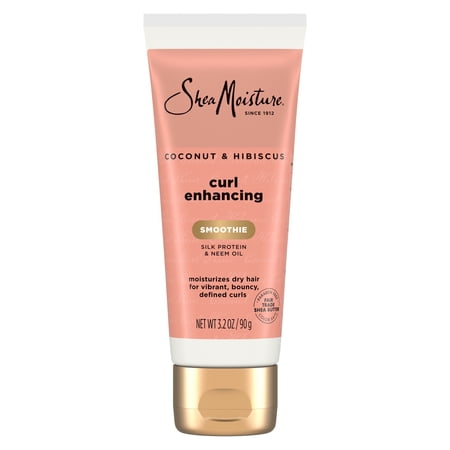 SheaMoisture Coconut & Hibiscus Curl Enhancing For Thick, Curly Hair Smoothie To Reduce Frizz ,3.2 oz