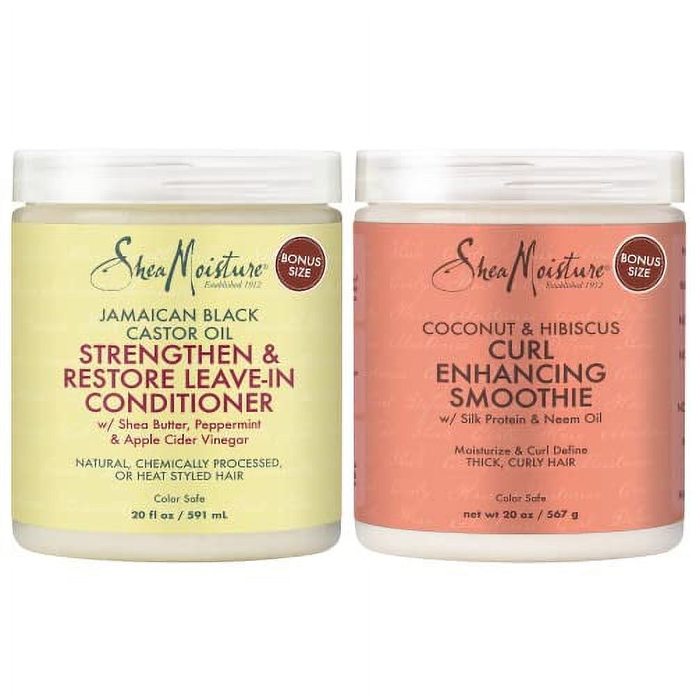 SheaMoisture Coconut and Hibiscus Curl Enhancing Smoothie Bundled with Shea Moisture Jamaican