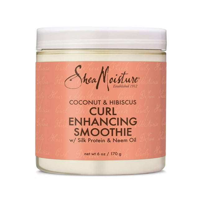 SheaMoisture Coconut & Hibiscus Curl Enhancing Smoothie for Thick, Curly Hair, 6 oz