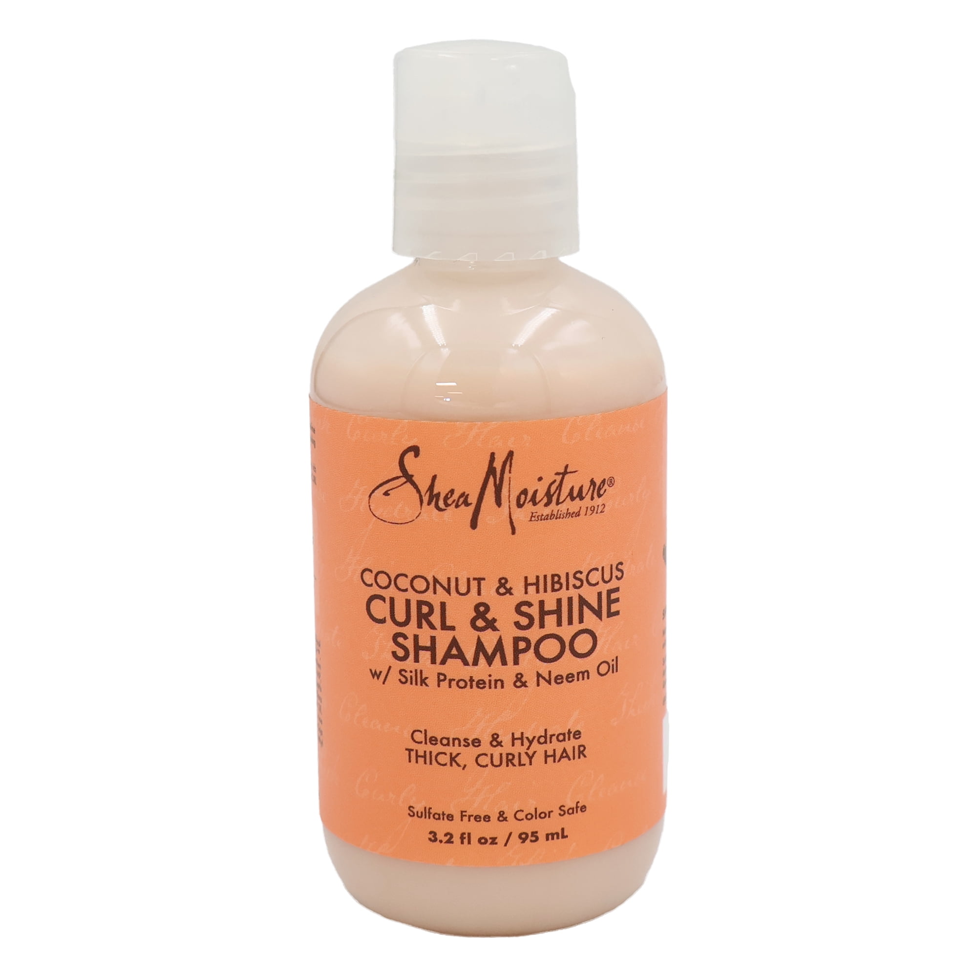 SheaMoisture Coconut Hibiscus Curl Shine Shampoo Travel Size 3.2 Oz