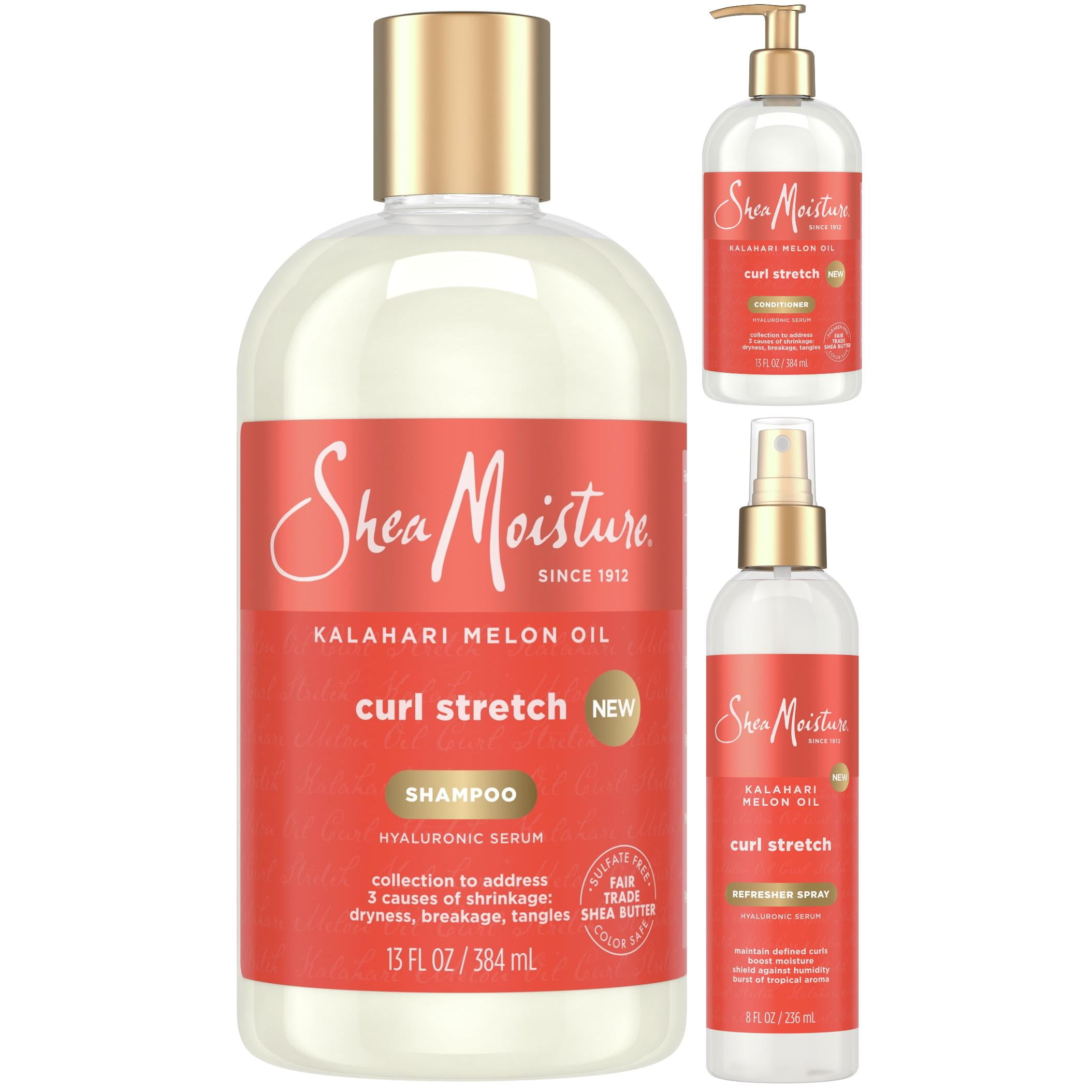 Sheamoisture SheaMoisture Curl Stretch Shampoo and Conditioner 13 oz ea + Hydrating Hairspray 8 oz