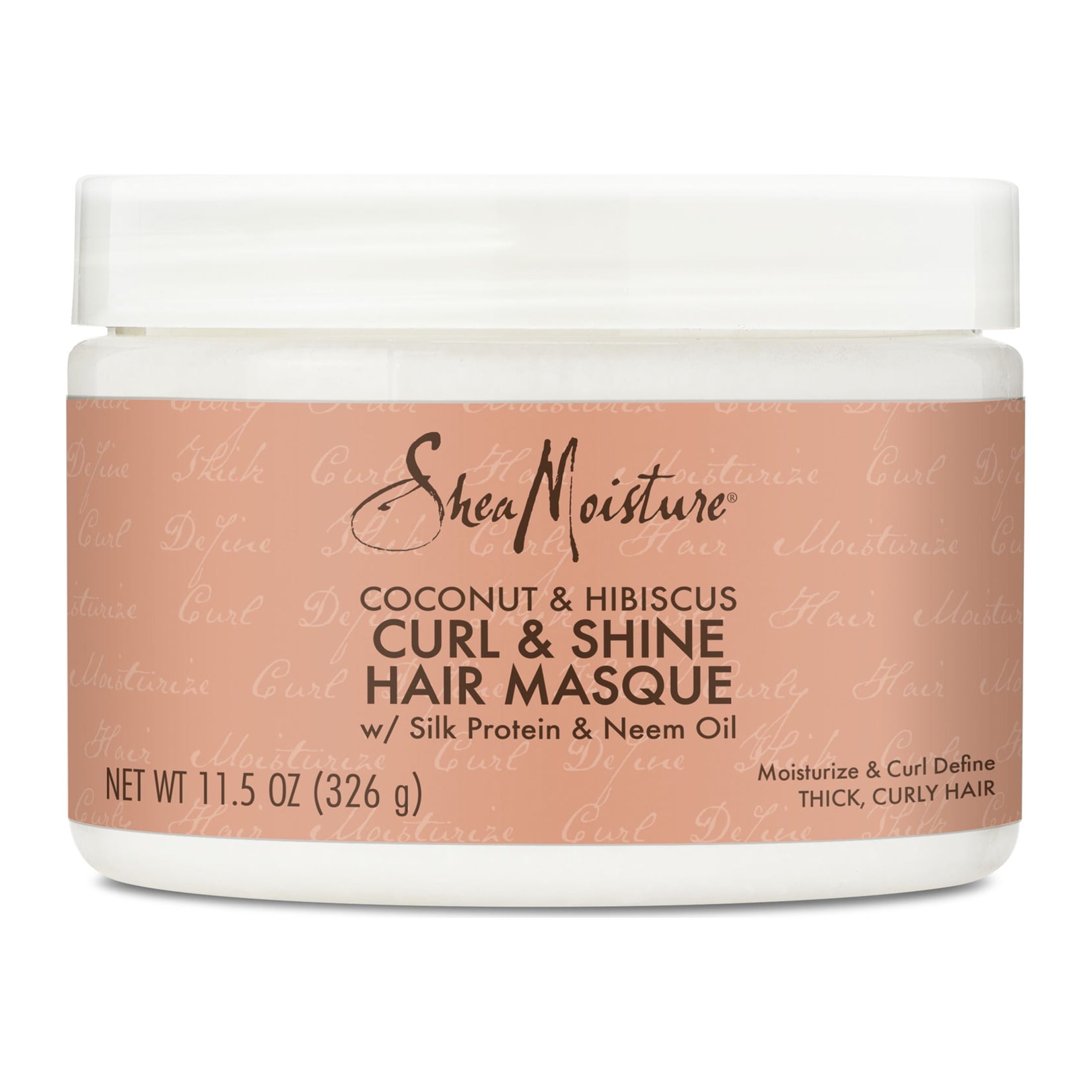 SheaMoisture Curl and Shine Hair Mask with Shea Butter, Coconut and Hibiscus, 11.5 oz - image 1 of 7