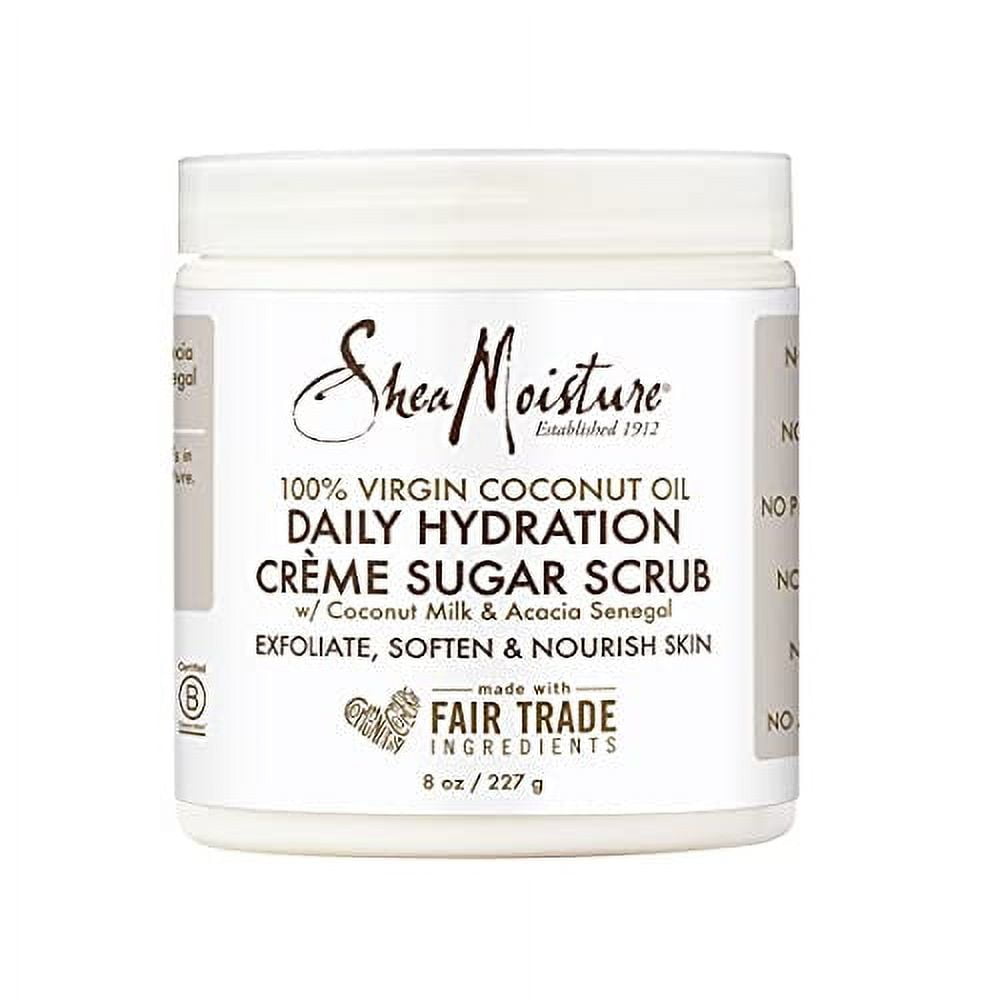 Sheamoisture Daily Hydration CrÃ¨me Sugar Scrub Care For Dry Skin 100 Virgin Coconut Oil Acacia 3847