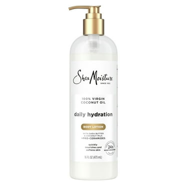 SheaMoisture Daily Hydration Nourishing Body Lotion 100% Virgin Coconut Oil All Skin, 16 oz
