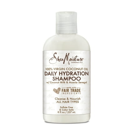 SheaMoisture Daily Hydration Shampoo 100% Virgin Coconut Oil, 8 oz