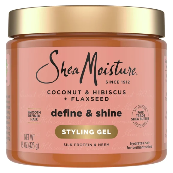 SheaMoisture Defining Styling Gel For Thick, Curly Hair Coconut and Hibiscus