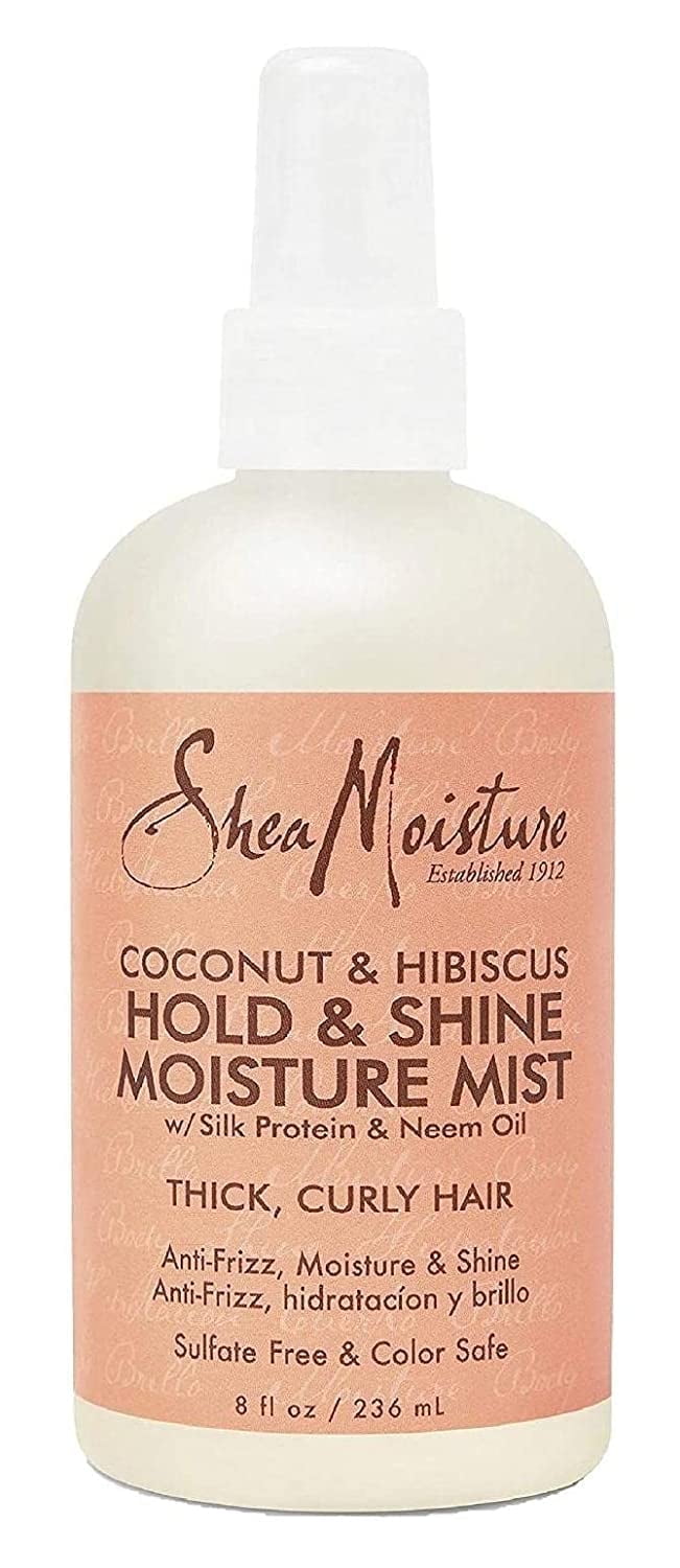 Sheamoisture SheaMoisture Hold & Shine Coconut & Hibiscus Moisture Mist Frizz Control for Thick Curly Hair 8 oz