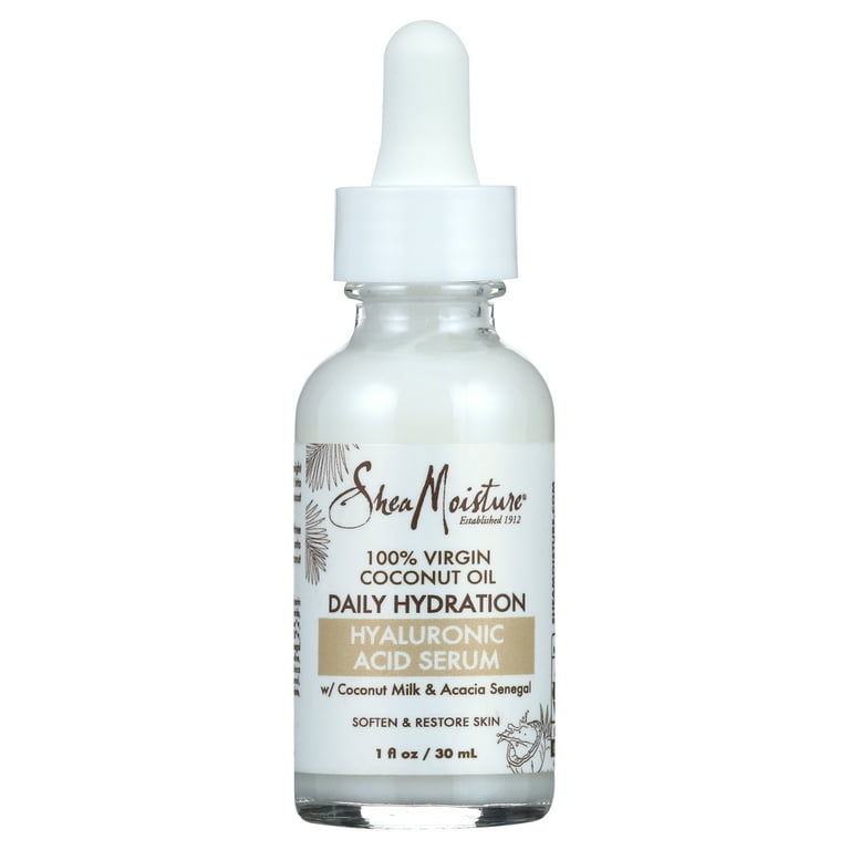 SheaMoisture Hyaluronic Acid Serum 100% Virgin Coconut Oil, 1 fl