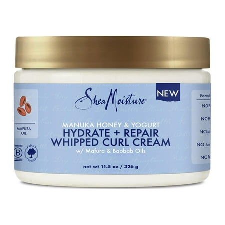 SheaMoisture Hydrate and Repair Hair Styling Cream with Manuka Honey and Yogurt, 11.5 oz