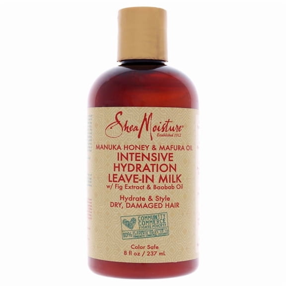 SheaMoisture Hydration Hair Milk for Dry Hair Manuka Honey and Mafura Oil to Hydrate and Style Hair, 8 fl oz