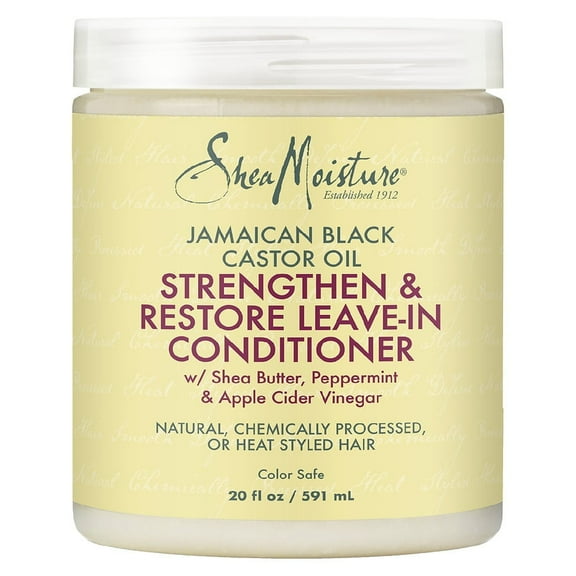 SheaMoisture Jamaican Black Castor Oil Leave In Conditioner 20.0 oz Pack of 2