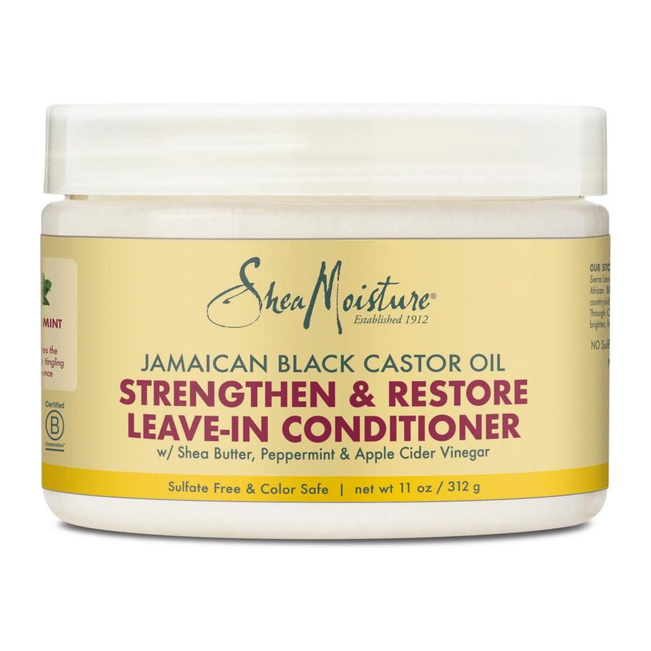 SheaMoisture Jamaican Black Castor Oil Strengthen & Restore Leave-In ...