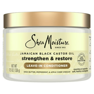 SheaMoisture Jamaican Black Castor Oil Strengthen & Restore Leave-in Conditioner All Hair, 11.5 oz