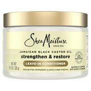 SheaMoisture Leave-In Conditioner 100% Pure Jamaican Black Castor Oil, 11.5 oz