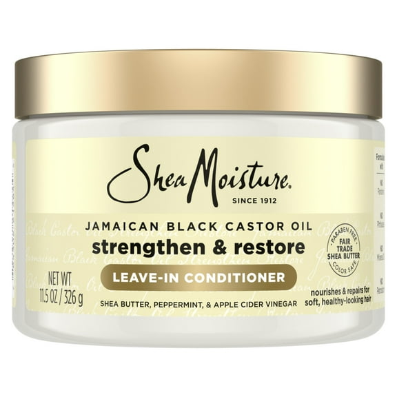 SheaMoisture Leave-In Conditioner 100% Pure Jamaican Black Castor Oil, 11.5 oz