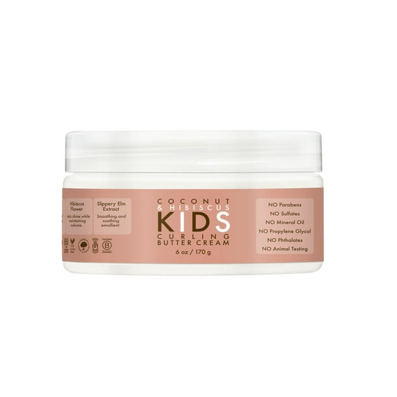 SheaMoisture Kid's Butter Curly Hair Cream Coconut & Hibiscus, 6 oz
