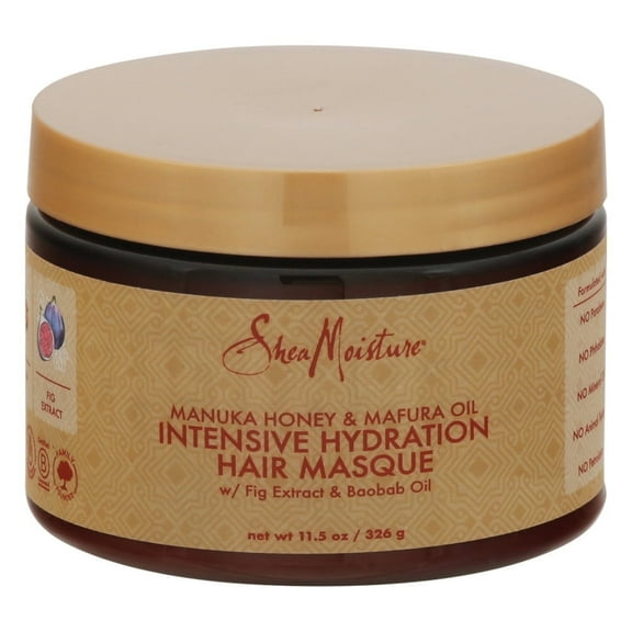 SheaMoisture Intensive Hydration Hair Masque Manuka Honey & Mafura Oil For Dry, Damaged Hair Deep Conditioning Hair Treatment 11.5 oz
