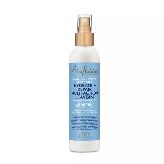 SheaMoisture Manuka Honey Yogurt Hydrate Repair Multi-Action Leave-In, 8 Oz., Pack of 2
