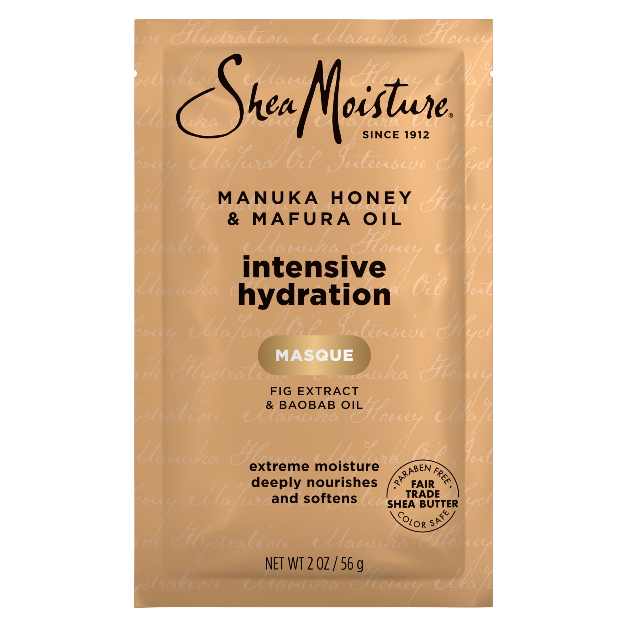 Sheamoisture SheaMoisture Treatment Masque for Damaged Hair Manuka Honey and Mafura Oil Hair Mask with Shea Butter, 2 oz