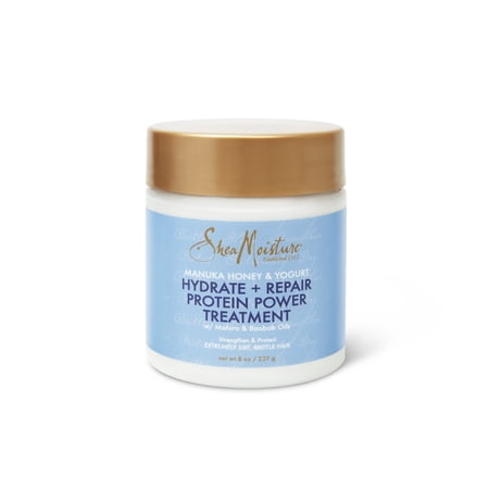 SheaMoisture Hydrate+Repair Protein Powder Hair Mask with Manuka Honey and Yogurt, 8 fl oz