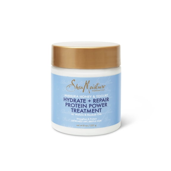 SheaMoisture Hydrate+Repair Protein Powder Hair Mask with Manuka Honey and Yogurt, 8 fl oz