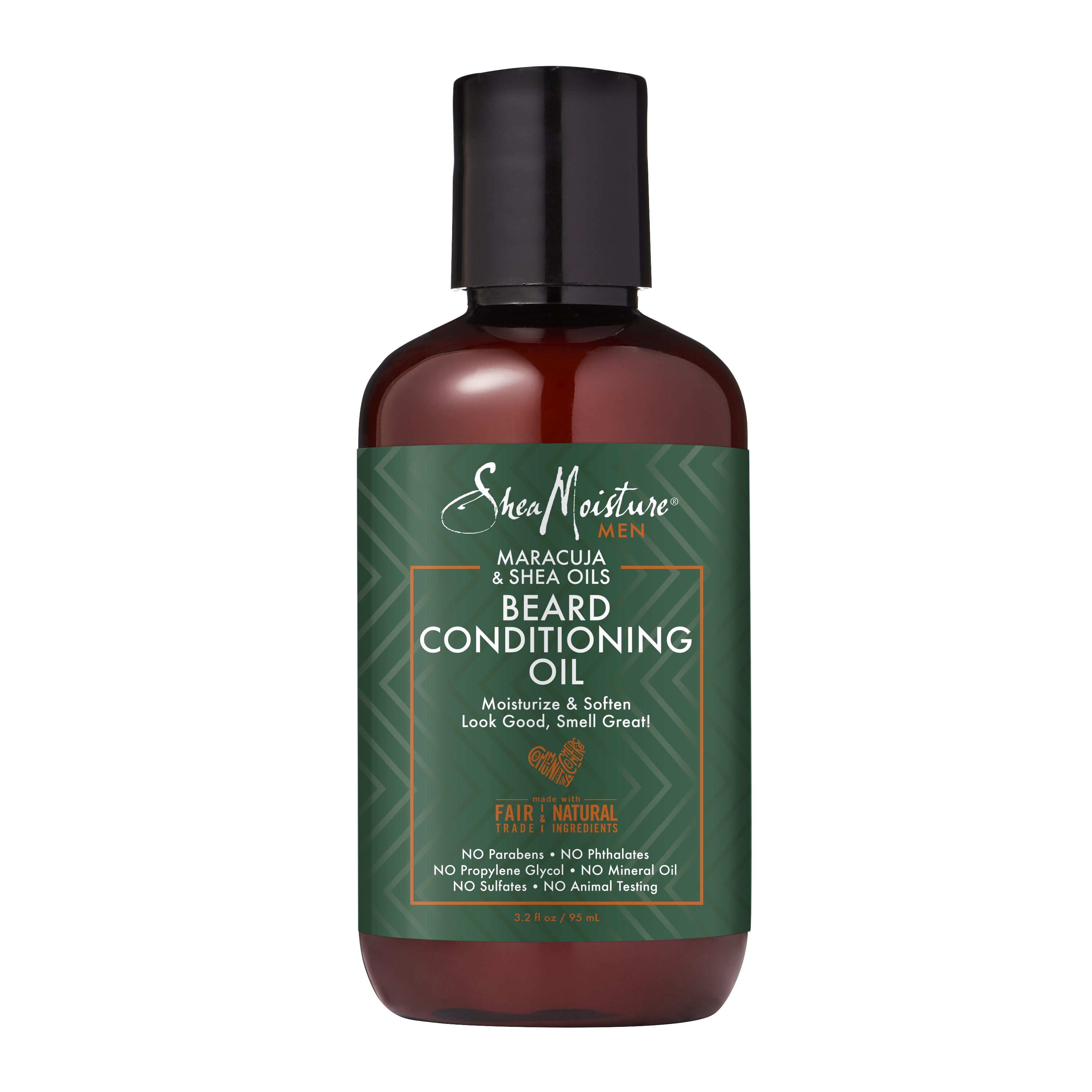 SheaMoisture Maracuja Oil & Shea Butter for a Full Beard Beard Conditioning Oil to Soften and Shine Beards 3.2 oz