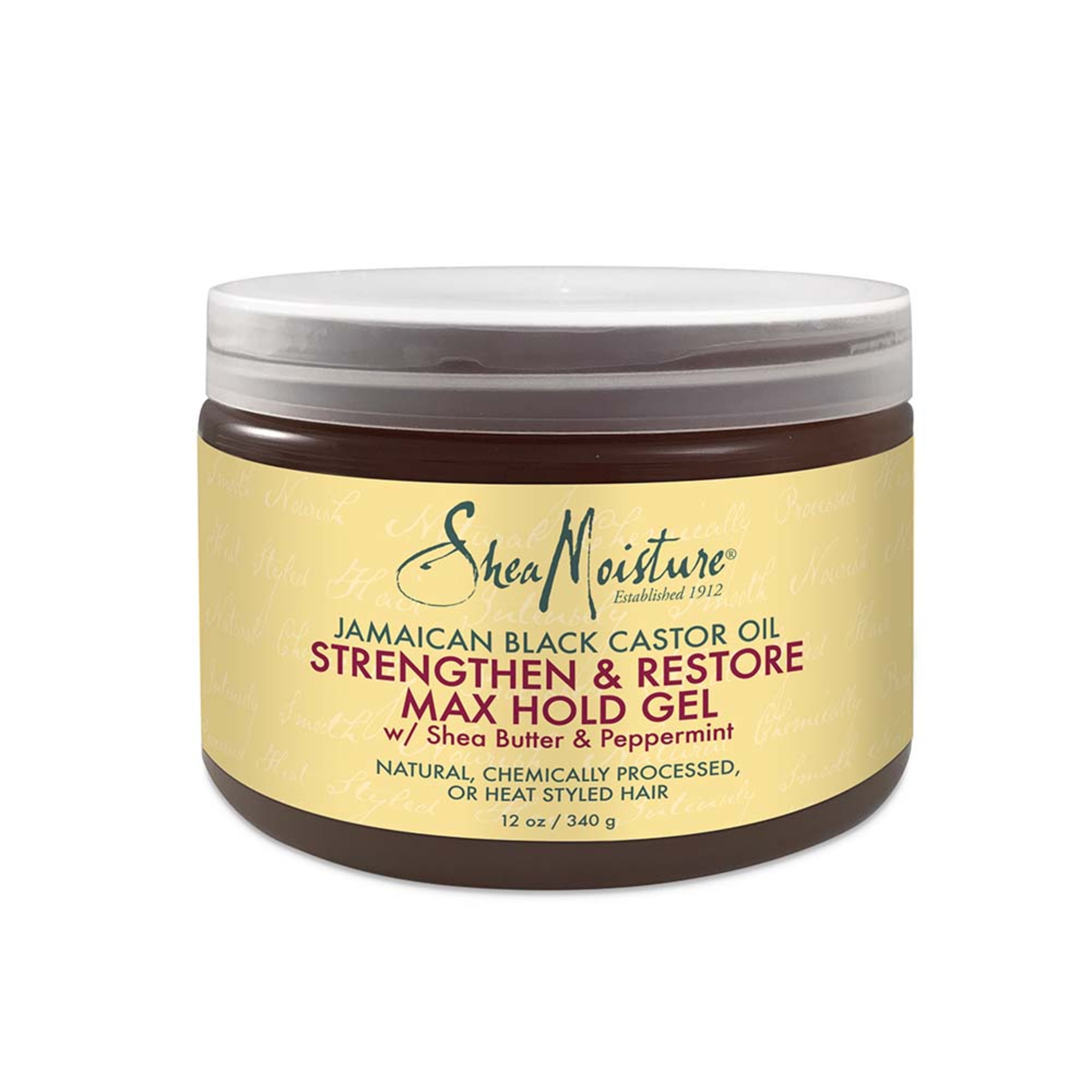 SheaMoisture Max Hold Gel Jamaican Black Castor Oil, 12 oz