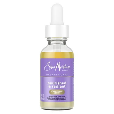 SheaMoisture Melanin Care Even Tone Serum with Triple-Action Even Tone   Elderberry Complex, 1 oz