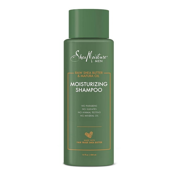 Shea Moisture Men Moisturizing Shampoo, 15 Oz..