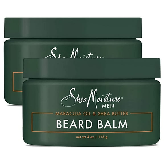 SheaMoisture Mens Skin Care, Beard Balm with Natural Ingredients, Shea Butter and Maracuja Oil to Shape, Smooth & Define Flawless Beard & Facial Hair (2 Pack 4 Oz Ea)
