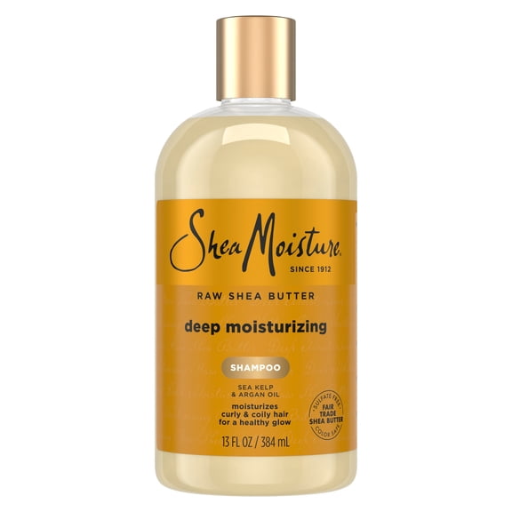 SheaMoisture Raw Shea Butter Deep Moisturizing Shampoo for Dry, Damaged or Transitioning Hair Raw Shea Butter with Argan Oil for a Healthy Glow ,13 Fl oz