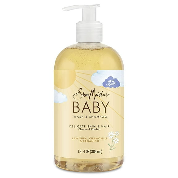 SheaMoisture Moisturizing Baby Head-to-toe Wash & Daily Shampoo with Raw Shea Chamomile & Argan Oil, 13 fl oz