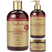 SheaMoisture Moisturizing Intensive Hydration Manuka Honey & Mafura Oil Curly Daily Shampoo, Conditioner, & Hair Mask Set