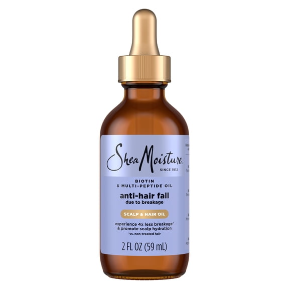 SheaMoisture Scalp & Hair Oil Anti-Hair Fall, with Biotin & Multi-Peptide ScalpBoost Technology, 2 fl oz