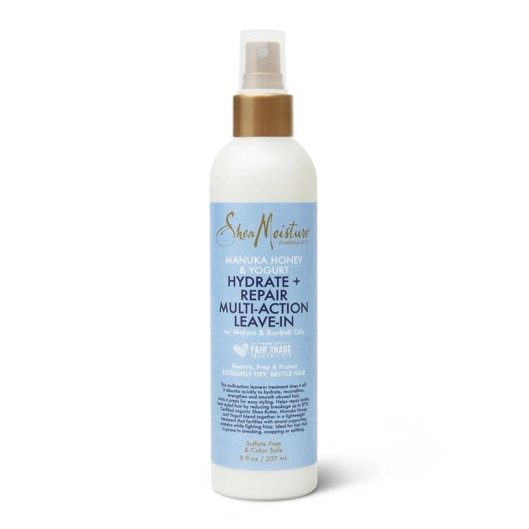 SheaMoisture Multi Action Leave In Conditioner Manuka Honey Yogurt for Damaged Hair 8 oz