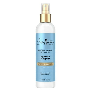 SheaMoisture Multi-Action Leave In Conditioner Manuka Honey & Yogurt for Damaged Hair, 8 oz