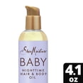 thumbnail image 1 of SheaMoisture Nighttime Baby Hair & Body Oil Manuka Honey & Lavender, 4.1 oz, 1 of 8