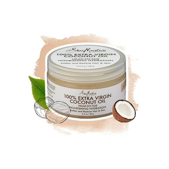 SheaMoisture 100% Extra Virgin Coconut Oil Head-to-Toe Hydration Moisturizer, 3.5 oz