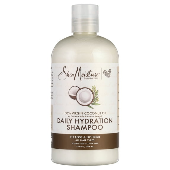 SheaMoisture Nourishing Shampoo, Daily Hydration Sulfate-Free with Coconut Oil, All Hair Types,13oz