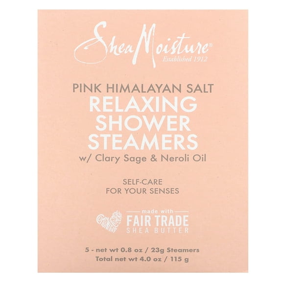 SheaMoisture Pink Himalayan Salt, Relaxing Shower Steamers w/ Clary Sage & Neroli Oil, 5 Steamers, 0.8 oz (23 g) Each