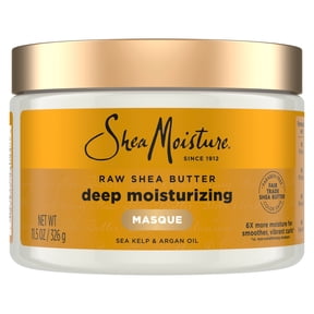 SheaMoisture Raw Shea Butter Deep Moisturizing Hair Masque for Curly Hair Conditioner to Moisturize and Renew Hair, 11.5 oz