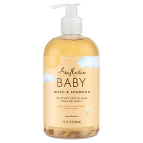 SheaMoisture Baby Wash & Shampoo For All Skin Types Raw Shea, Chamomile & Argan Oil Baby Wash And Shampoo With Frankincense & Myrrh To Help Cleanse ,13 Fl oz