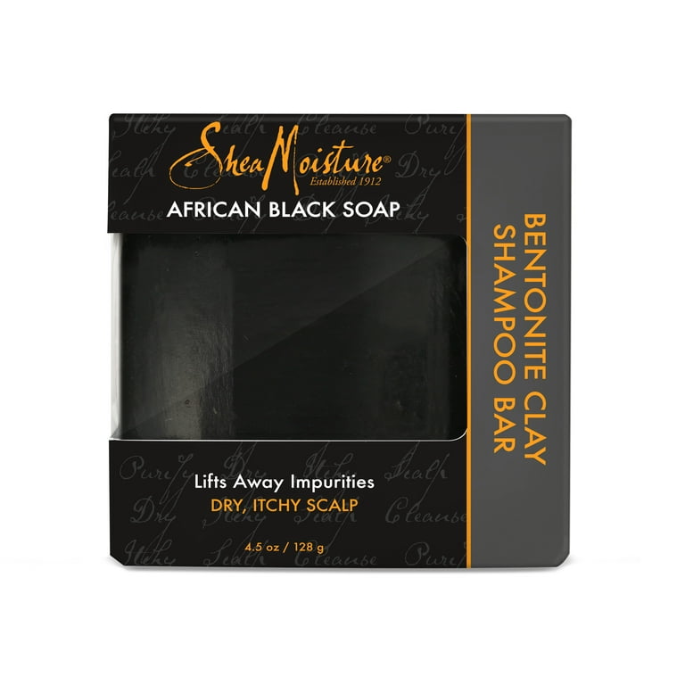 SheaMoisture Shampoo Bar African Black Soap Bamboo Charcoal oz