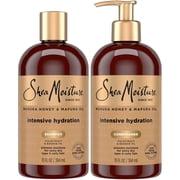 SheaMoisture Shampoo and Conditioner Set, Manuka Honey, Mafura Oil, Baobab Oil & Fig Extract, Hydrate + Replenish, Vitamin C, Sulfate Free & Hair Color Safe, Deep Conditioning, 13 Fl Oz Ea
