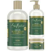 SheaMoisture Strengthening Bond Repair Amla Oil Shampoo, Conditioner, Hair Mask Set for Curly Hair