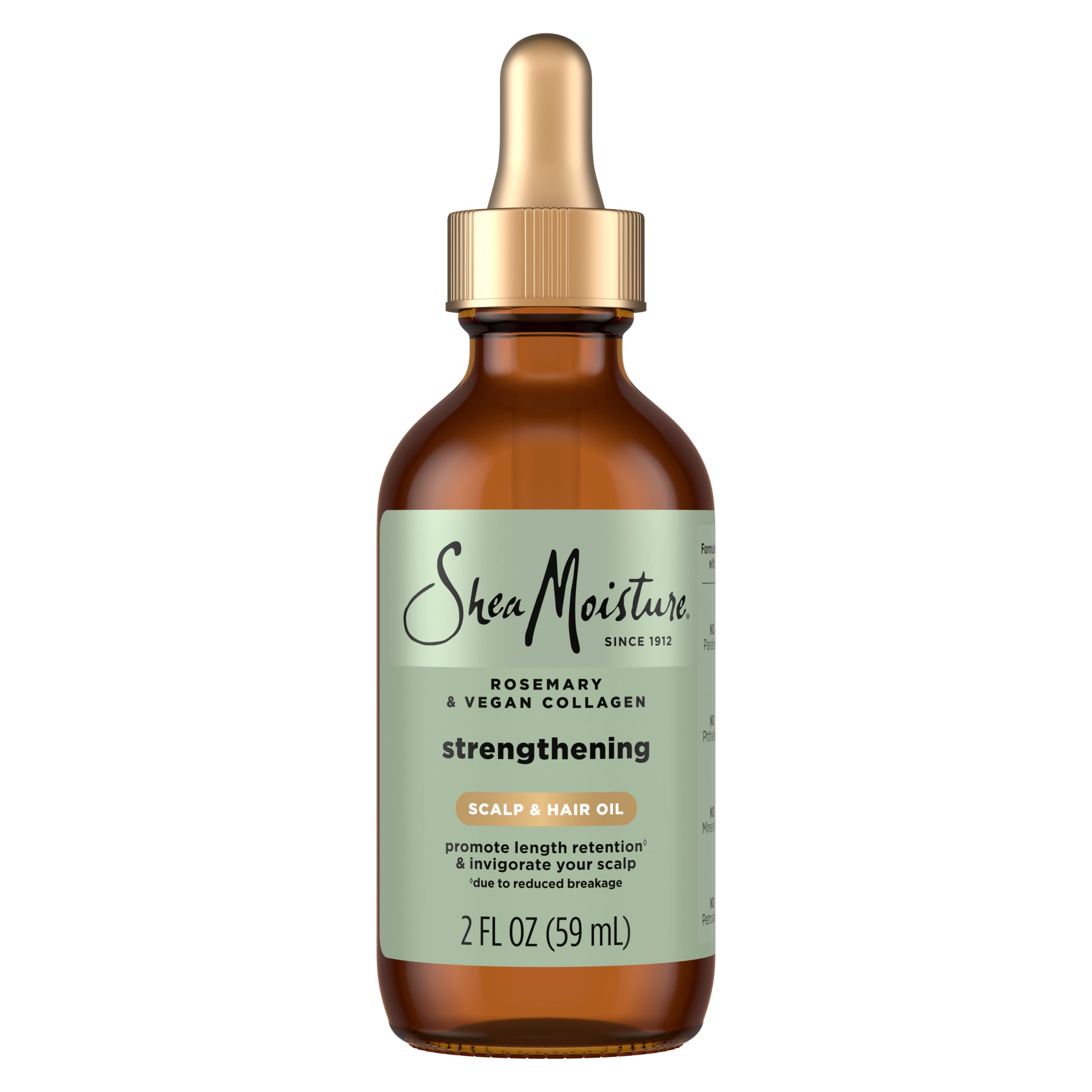 SheaMoisture Strengthening Scalp & Hair Oil Rosemary & Vegan Collagen, 2 fl oz 1