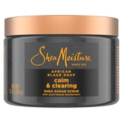 SheaMoisture Sugar Body Scrub African Black Soap for healthy, glowing skin African black soap with 24h shea moisture nutrients 12 oz