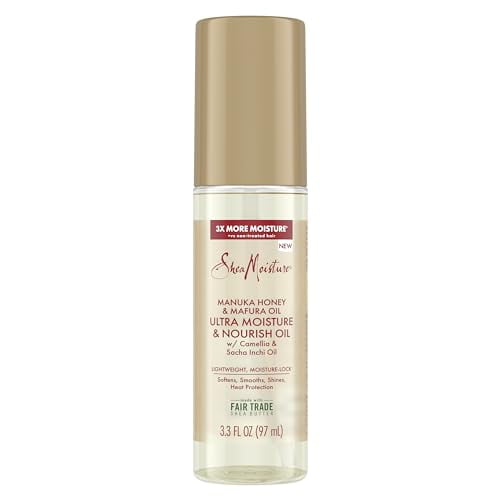 Sheamoisture SheaMoisture Ultra Moisture & Nourish Oil Manuka Honey & Mafura Oil for Lightweight, Moisture-Lock, 3.3 oz