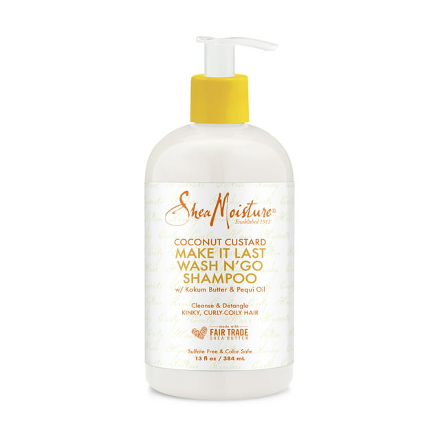 SheaMoisture Wash N' Go Shampoo Phthalate Free Shampoo to Cleanse and Detangle Curly Hair, 13 oz