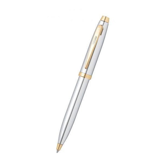 Sheaffer 100 Chrome w/Gold Tone Trim Ballpoint Pen
